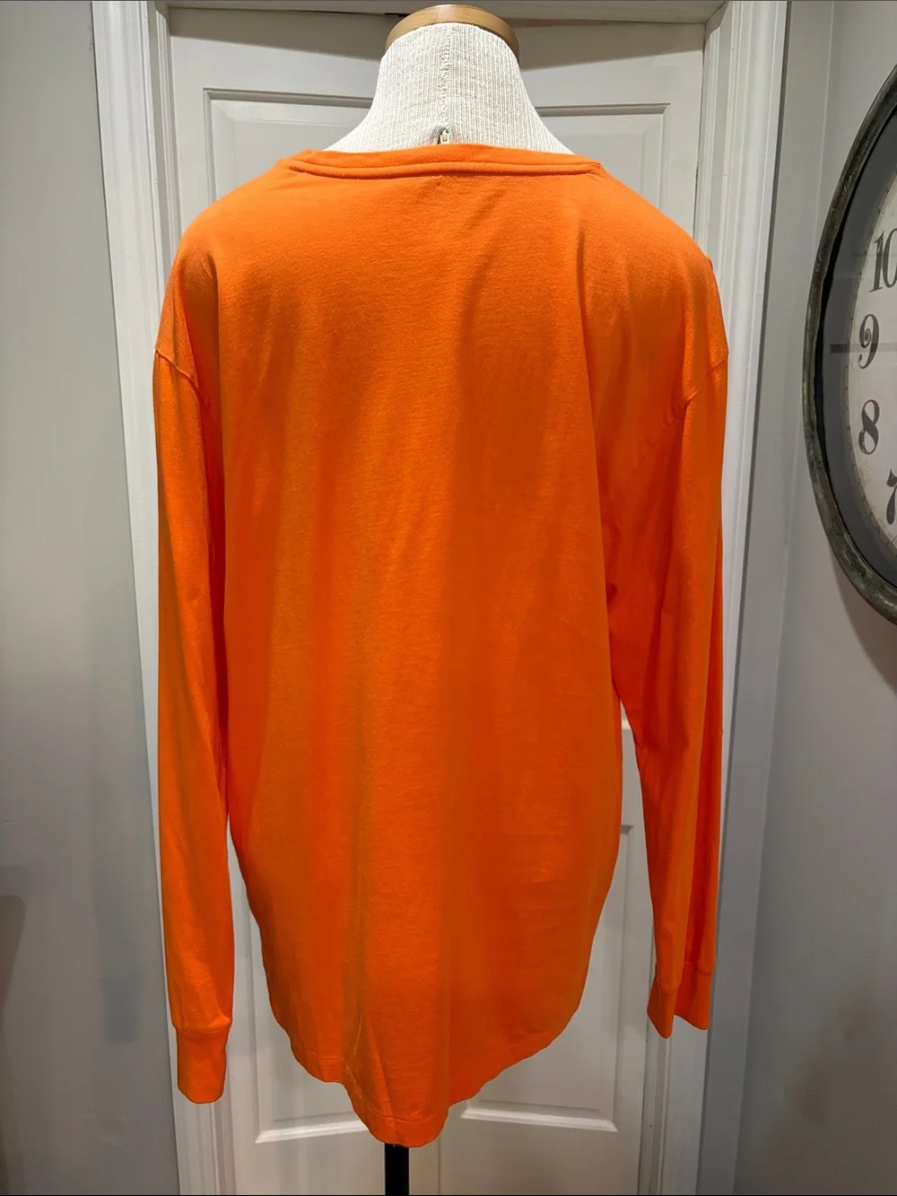 Polo Ralph Lauren sz L orange 100% cotton long sleeve tshirt